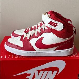 Nike Court Borough Mid 2 Gym Red CD7782-124 GS Size 6.5Y
